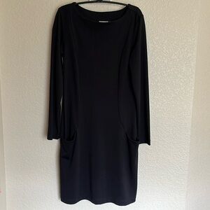 🆕 Chico’s Ponte Laila dress, black with pockets